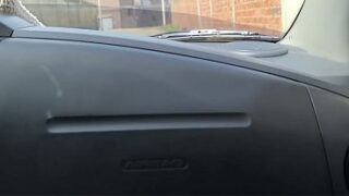 The stepsister gives her perverted stepfather a delicious blowjob in the street